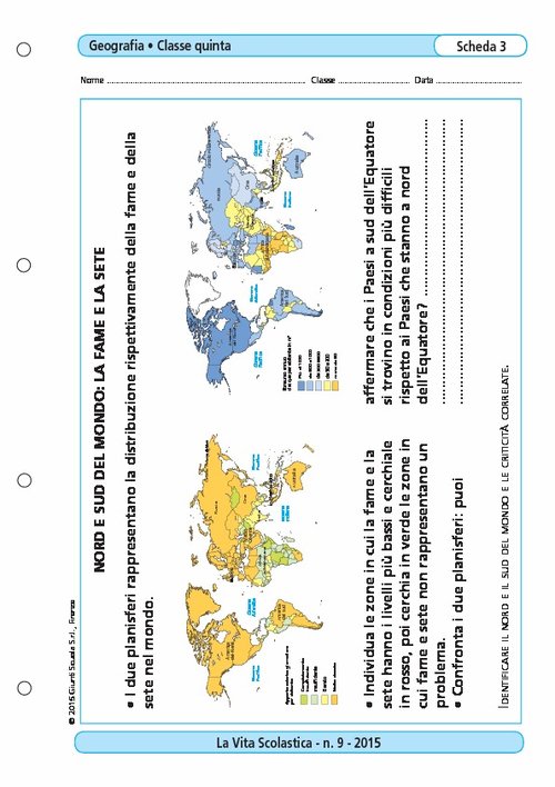 Nord e Sud del mondo: la fame e la sete | Giunti Scuola Nord e Sud del mondo: la fame e la sete | Giunti Scuola