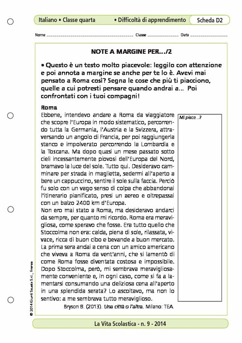 Note a margine per.../2 | Giunti Scuola Note a margine per.../2 | Giunti Scuola