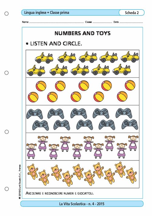 Numbers and toys | Giunti Scuola