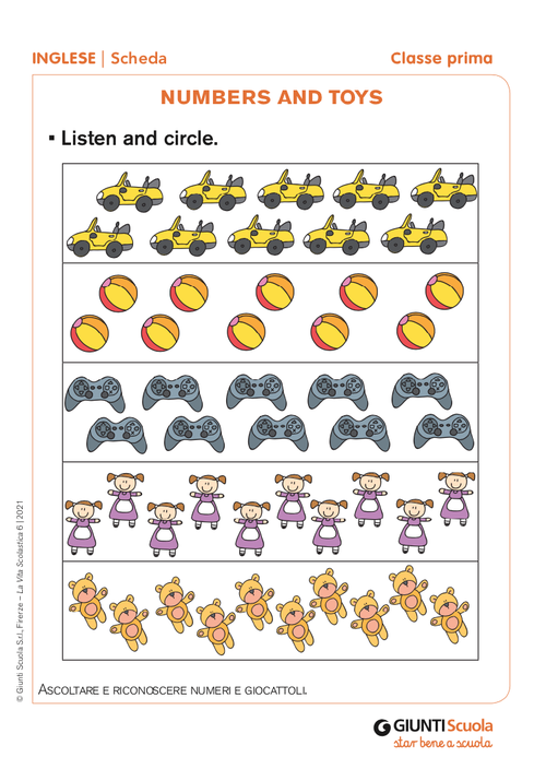 Numbers and Toys | Giunti Scuola Numbers and Toys | Giunti Scuola