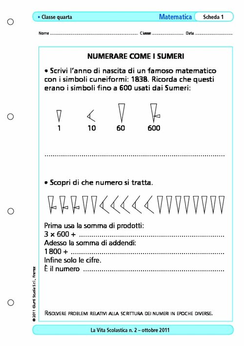 Numerare come i Sumeri | Giunti Scuola Numerare come i Sumeri | Giunti Scuola