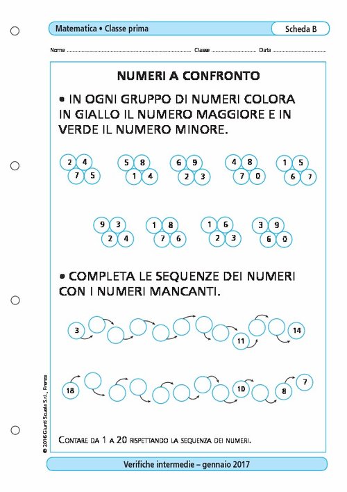 Numeri a confronto | Giunti Scuola Numeri a confronto | Giunti Scuola