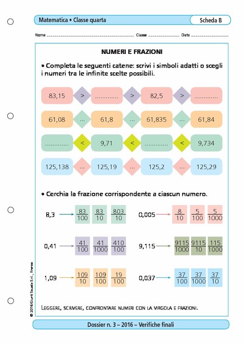 Numeri e frazioni | Giunti Scuola Numeri e frazioni | Giunti Scuola