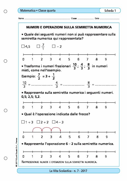 Numeri e operazioni sulla semiretta numerica | Giunti Scuola Numeri e operazioni sulla semiretta numerica | Giunti Scuola