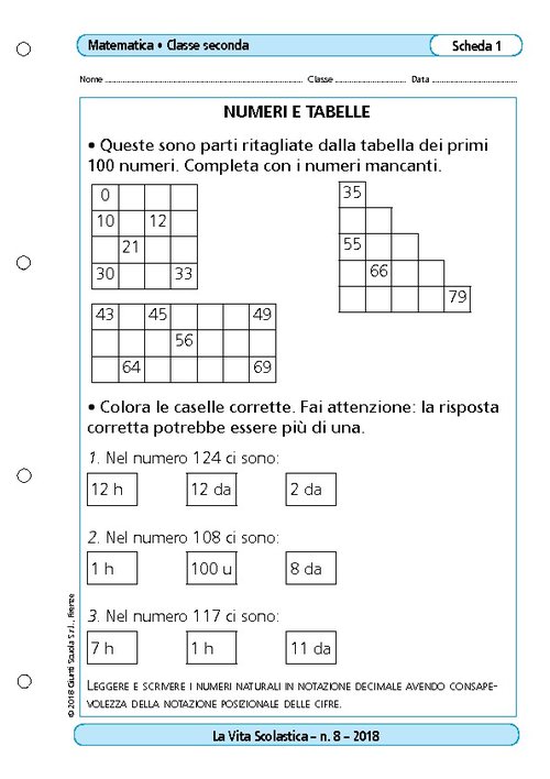 Numeri e tabelle | Giunti Scuola Numeri e tabelle | Giunti Scuola