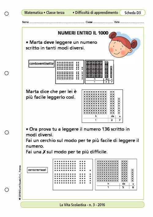 Numeri entro il 1000 | Giunti Scuola