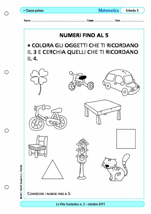 Numeri fino al 5 | Giunti Scuola Numeri fino al 5 | Giunti Scuola