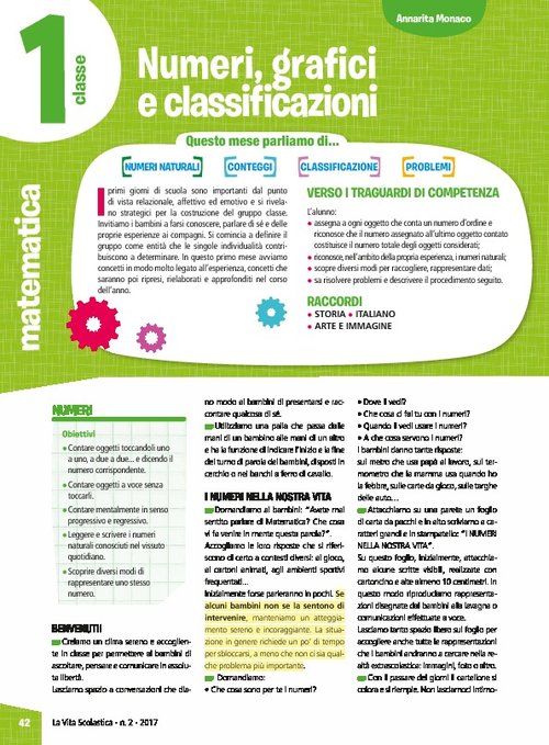 Numeri, grafici e classificazioni | Giunti Scuola Numeri, grafici e classificazioni | Giunti Scuola