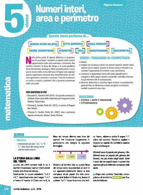 Numeri interi, area e perimetro | Giunti Scuola Numeri interi, area e perimetro | Giunti Scuola
