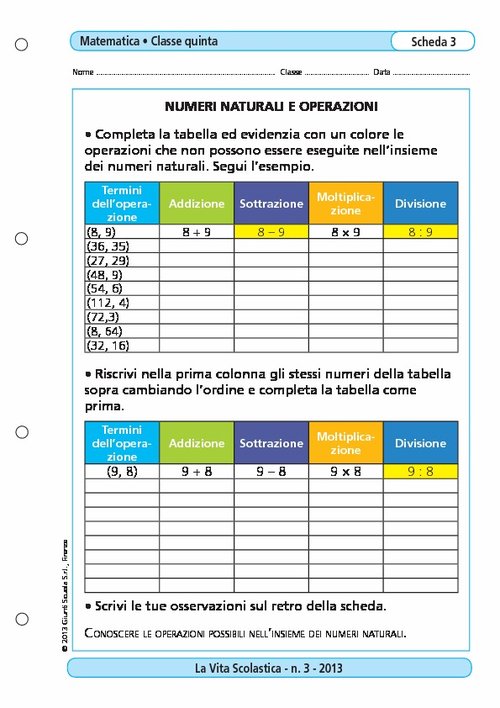 Numeri naturali e operazioni | Giunti Scuola Numeri naturali e operazioni | Giunti Scuola