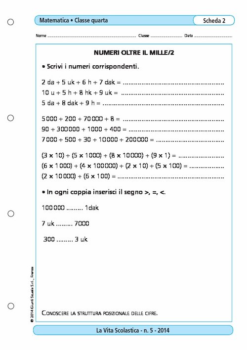 Numeri oltre il 1000/2 | Giunti Scuola Numeri oltre il 1000/2 | Giunti Scuola