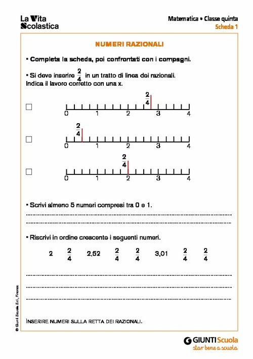 Numeri razionali | Giunti Scuola Numeri razionali | Giunti Scuola