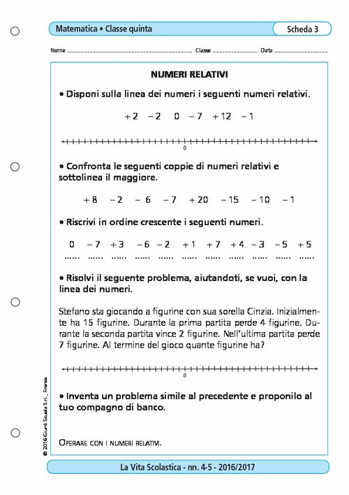 Numeri relativi | Giunti Scuola Numeri relativi | Giunti Scuola