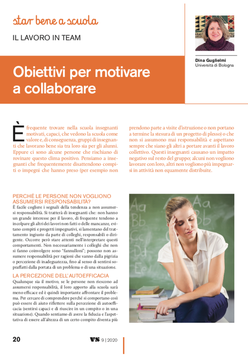 Obiettivi per motivare a collaborare | Giunti Scuola Obiettivi per motivare a collaborare | Giunti Scuola