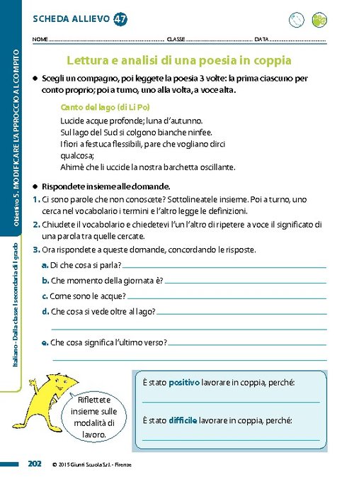 Obiettivo 5 - Schede allievo scuola secondaria di I grado | Giunti Scuola Obiettivo 5 - Schede allievo scuola secondaria di I grado | Giunti Scuola