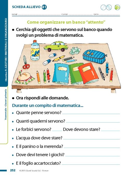 Obiettivo 9 - Schede allievo scuola primaria | Giunti Scuola