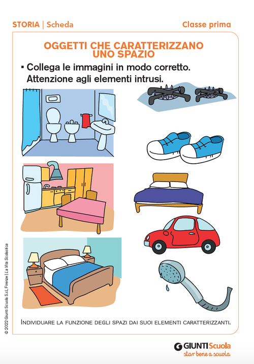 Oggetti che caratterizzano uno spazio | Giunti Scuola Oggetti che caratterizzano uno spazio | Giunti Scuola