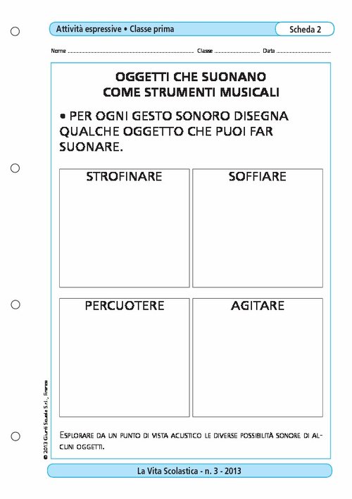 Oggetti che suonano come strumenti musicali | Giunti Scuola Oggetti che suonano come strumenti musicali | Giunti Scuola