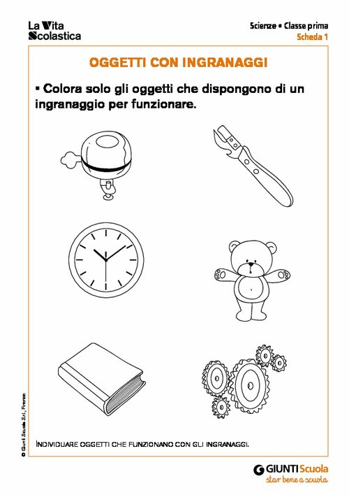 Oggetti con ingranaggi | Giunti Scuola Oggetti con ingranaggi | Giunti Scuola
