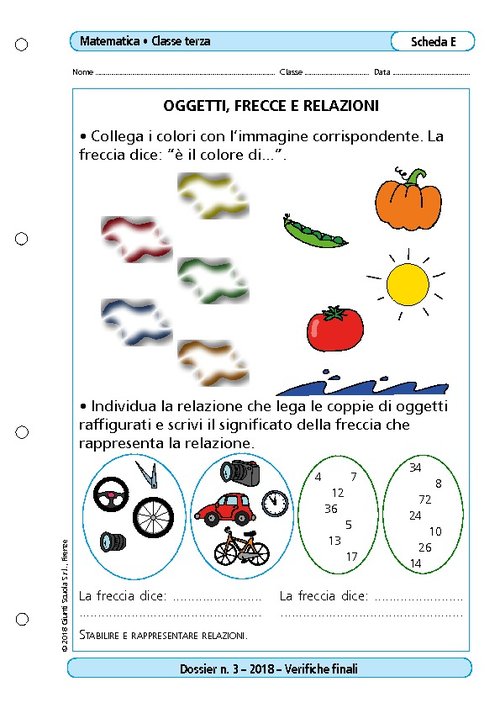 Oggetti, frecce e relazioni | Giunti Scuola Oggetti, frecce e relazioni | Giunti Scuola