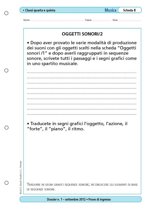 Oggetti sonori/2 | Giunti Scuola Oggetti sonori/2 | Giunti Scuola