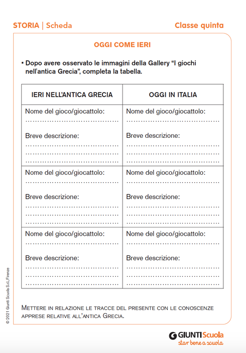 Oggi come ieri | Giunti Scuola Oggi come ieri | Giunti Scuola