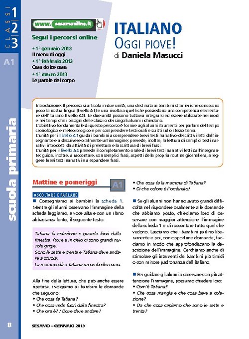 Oggi piove! | Giunti Scuola