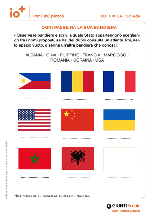 Ogni paese ha la sua bandiera | Giunti Scuola