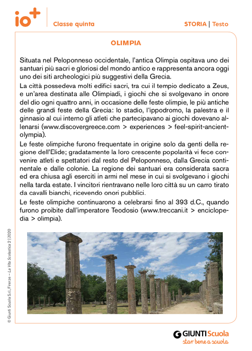 Olimpia | Giunti Scuola Olimpia | Giunti Scuola