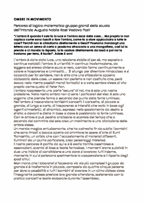Ombre in movimento | Giunti Scuola Ombre in movimento | Giunti Scuola