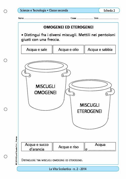Omogenei ed eterogenei | Giunti Scuola Omogenei ed eterogenei | Giunti Scuola