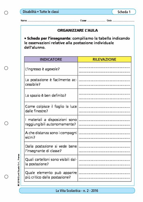 Organizzare l'aula | Giunti Scuola Organizzare l'aula | Giunti Scuola