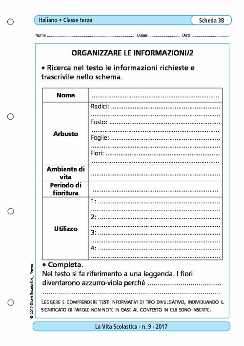 Organizzare le informazioni/2 | Giunti Scuola Organizzare le informazioni/2 | Giunti Scuola