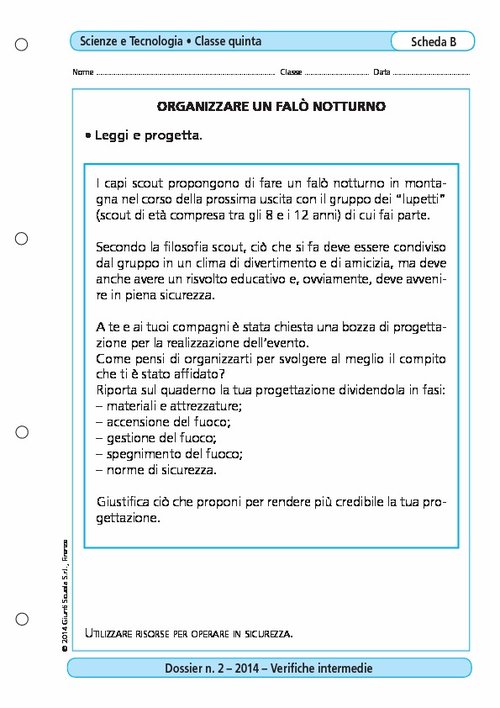 Organizzare un falò notturno | Giunti Scuola Organizzare un falò notturno | Giunti Scuola