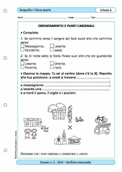Orientamento e punti cardinali | Giunti Scuola Orientamento e punti cardinali | Giunti Scuola