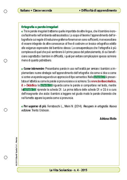 Ortografia e parole irregolari | Giunti Scuola Ortografia e parole irregolari | Giunti Scuola