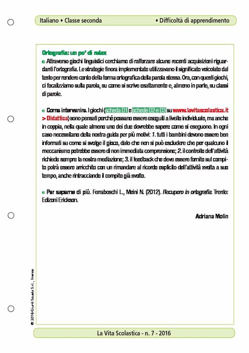 Ortografia: un po' di relax | Giunti Scuola Ortografia: un po' di relax | Giunti Scuola