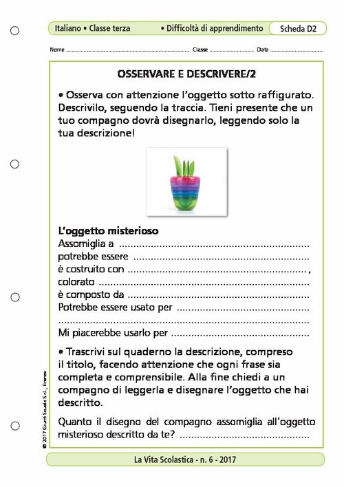 Osservare e descrivere/2 | Giunti Scuola Osservare e descrivere/2 | Giunti Scuola