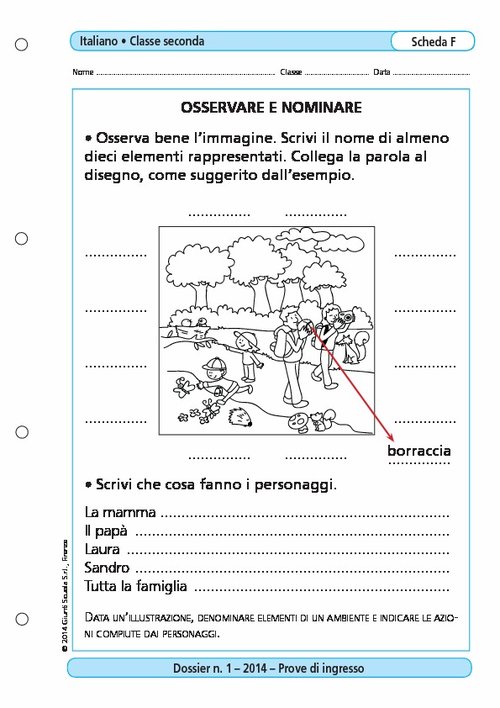 Osservare e nominare | Giunti Scuola Osservare e nominare | Giunti Scuola