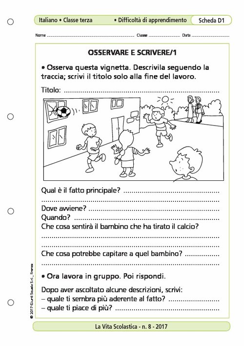 Osservare e scrivere/1 | Giunti Scuola Osservare e scrivere/1 | Giunti Scuola