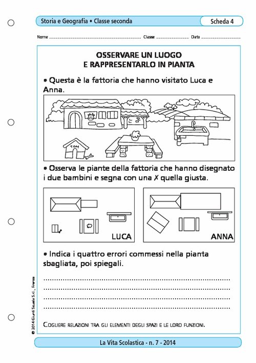 Osservare un luogo e rappresentarlo in pianta | Giunti Scuola Osservare un luogo e rappresentarlo in pianta | Giunti Scuola