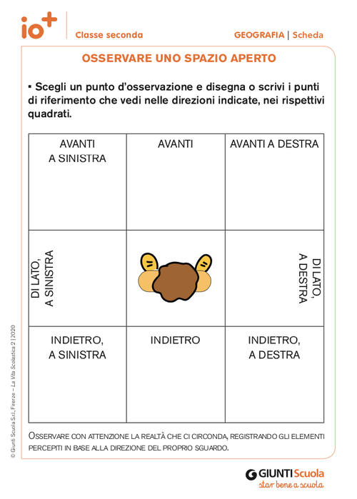 Osservare uno spazio aperto | Giunti Scuola Osservare uno spazio aperto | Giunti Scuola