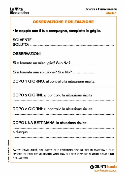 Osservazione e rilevazione | Giunti Scuola Osservazione e rilevazione | Giunti Scuola