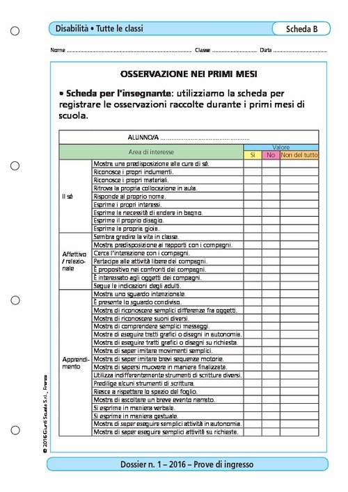Osservazione nei primi mesi | Giunti Scuola Osservazione nei primi mesi | Giunti Scuola