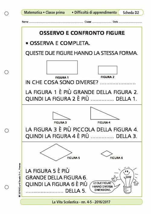 Osservo e confronto figure | Giunti Scuola Osservo e confronto figure | Giunti Scuola