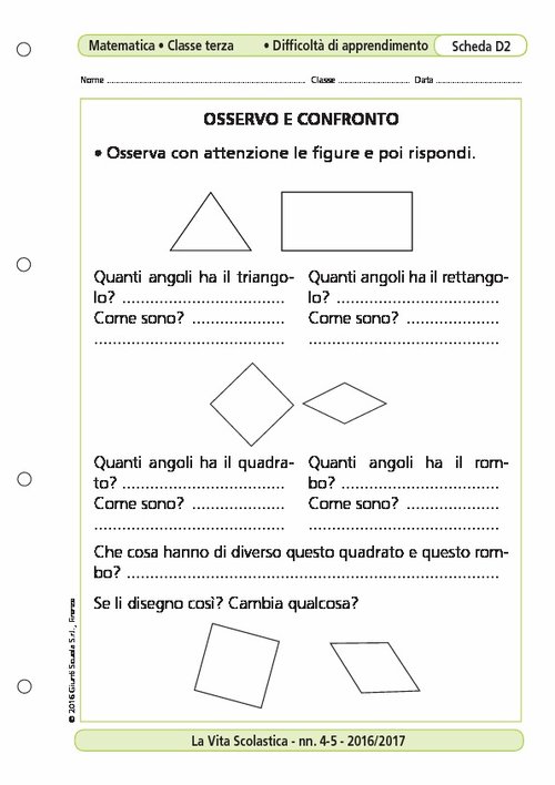 Osservo e confronto | Giunti Scuola Osservo e confronto | Giunti Scuola