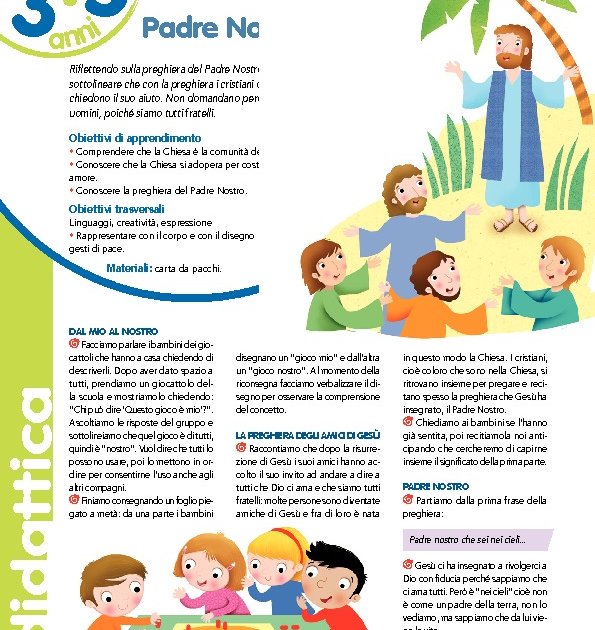 Spiegazione Del Padre Nostro Per Bambini Padre Nostro | Giunti Scuola