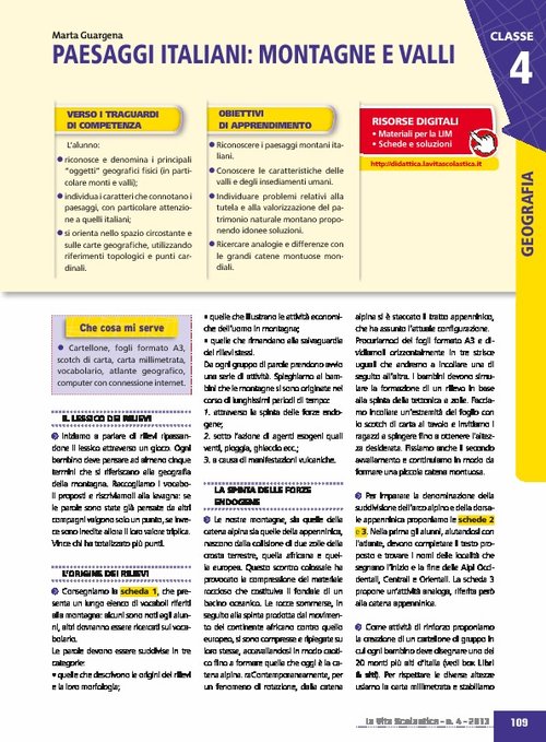 Paesaggi italiani: montagne e valli | Giunti Scuola Paesaggi italiani: montagne e valli | Giunti Scuola