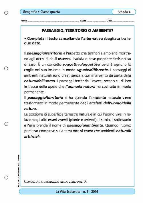 Paesaggio, territorio o ambiente? | Giunti Scuola Paesaggio, territorio o ambiente? | Giunti Scuola