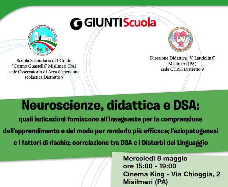 Palermo - Incontro "Neuroscienze, didattica e DSA" | Giunti Scuola